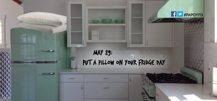 Put a Pillow on Your Fridge Day