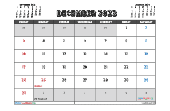 december 2023 calendar printable with holidays 2 district