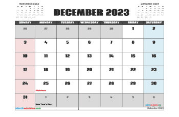december 2023 calendar printable with holidays 3 coda