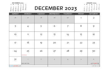 december 2023 calendar printable with holidays banksia
