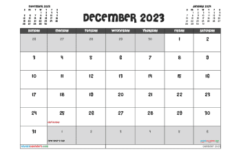 december 2023 calendar printable with holidays cheri