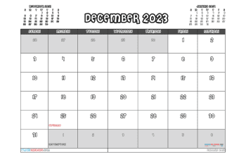 december 2023 calendar printable with holidays cheriliney