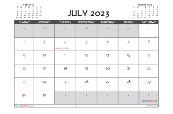 july 2023 calendar printable with holidays 2 banksia