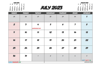 july 2023 calendar printable with holidays 3 darktales