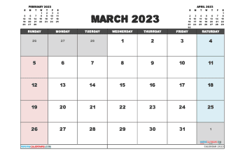 march 2023 calendar printable with holidays 3 alpha