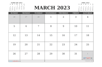 march 2023 calendar printable with holidays dejavu