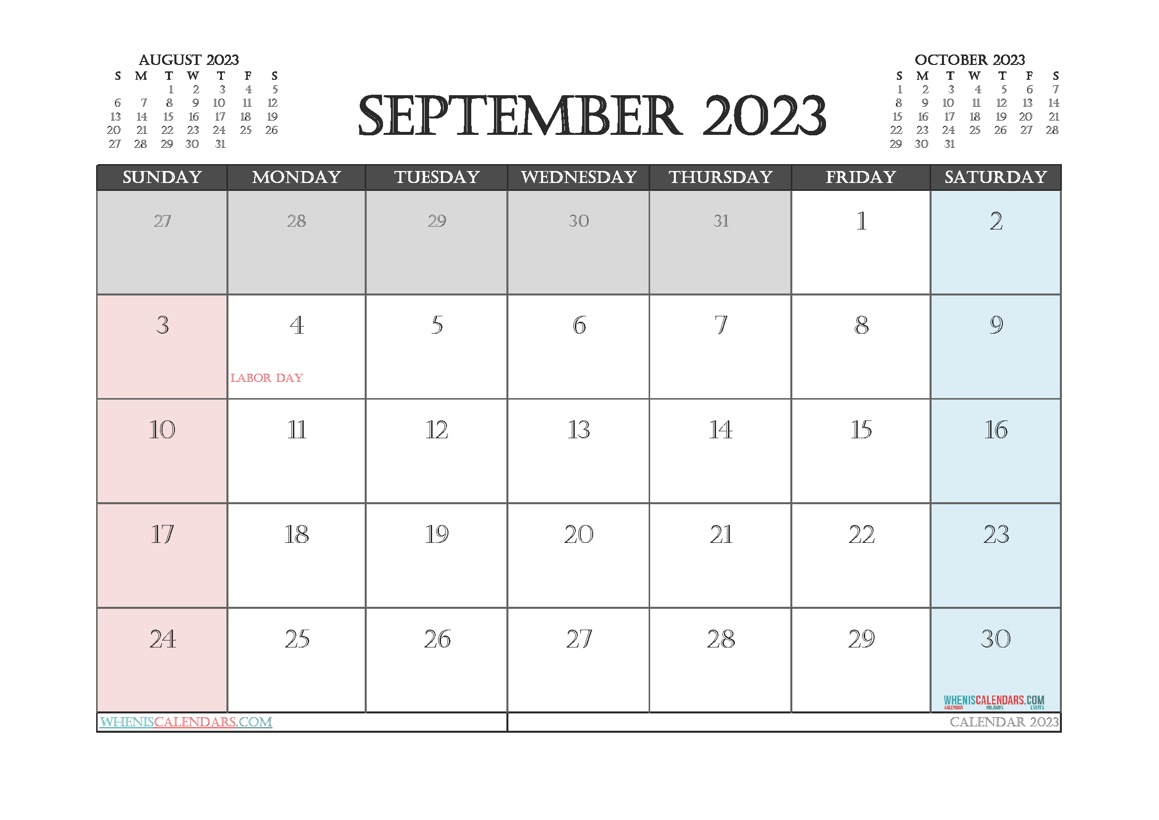september 2023 calendar printable with holidays 3 castellar
